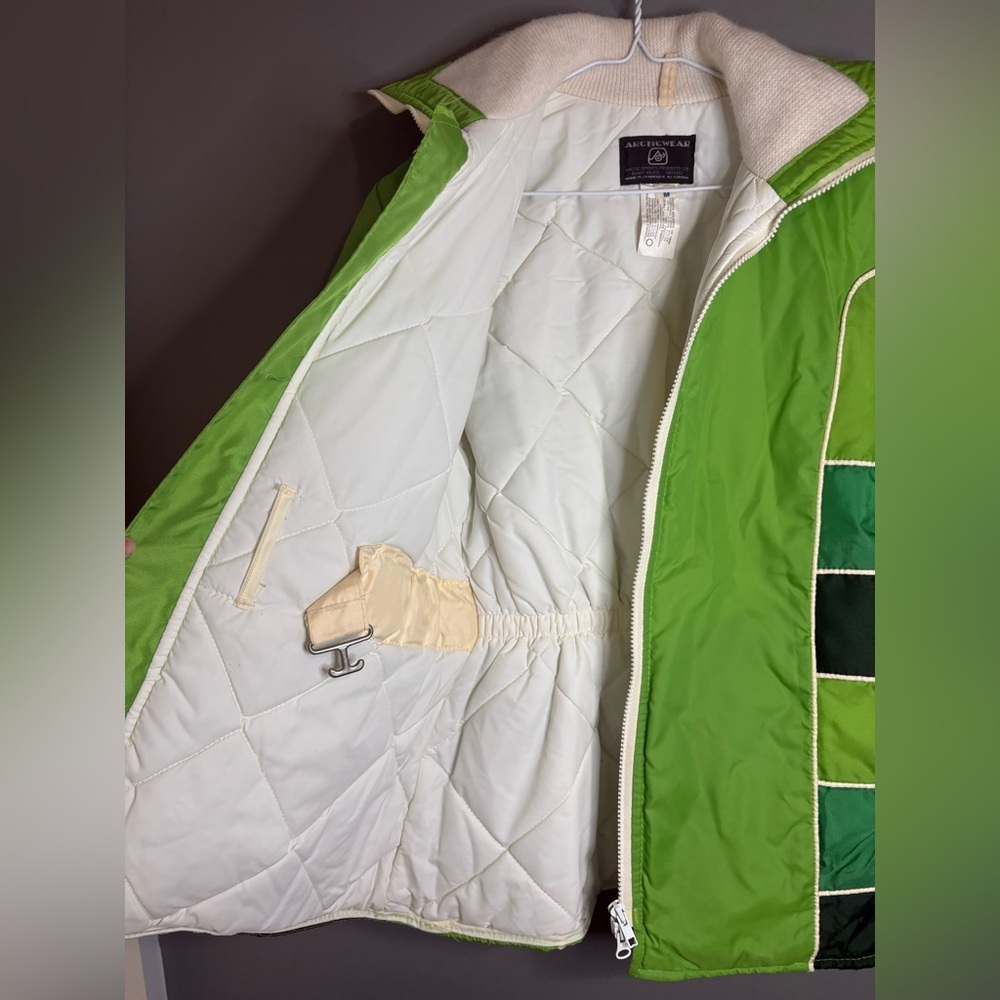 Vintage Arctic Wear Colorblock Ski Jacket M Made in Canada Retro 90s Winter Coat - Picture 3 of 9